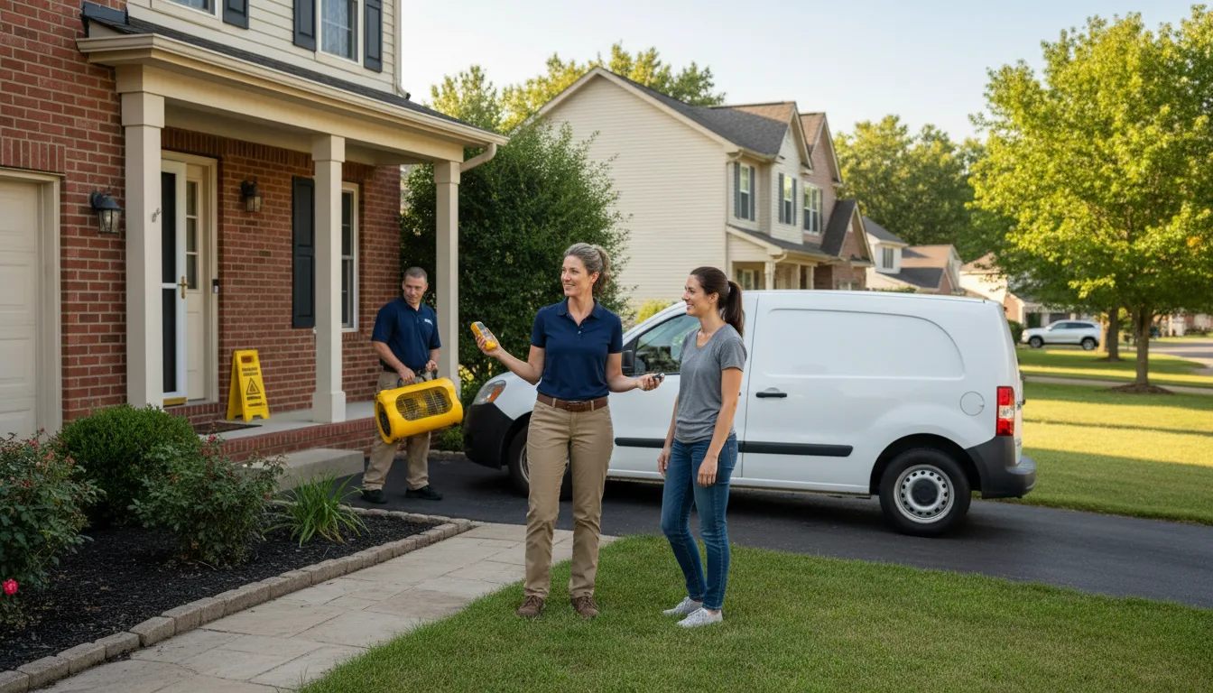 Residential water damage restoration in Graysville, OH